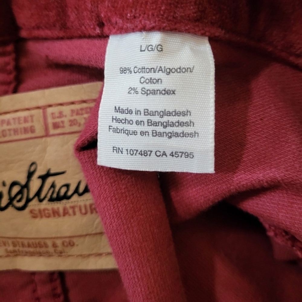 Levi Strauss & Co. Signature women's jacket blazer red size L - Picture 8 of 12